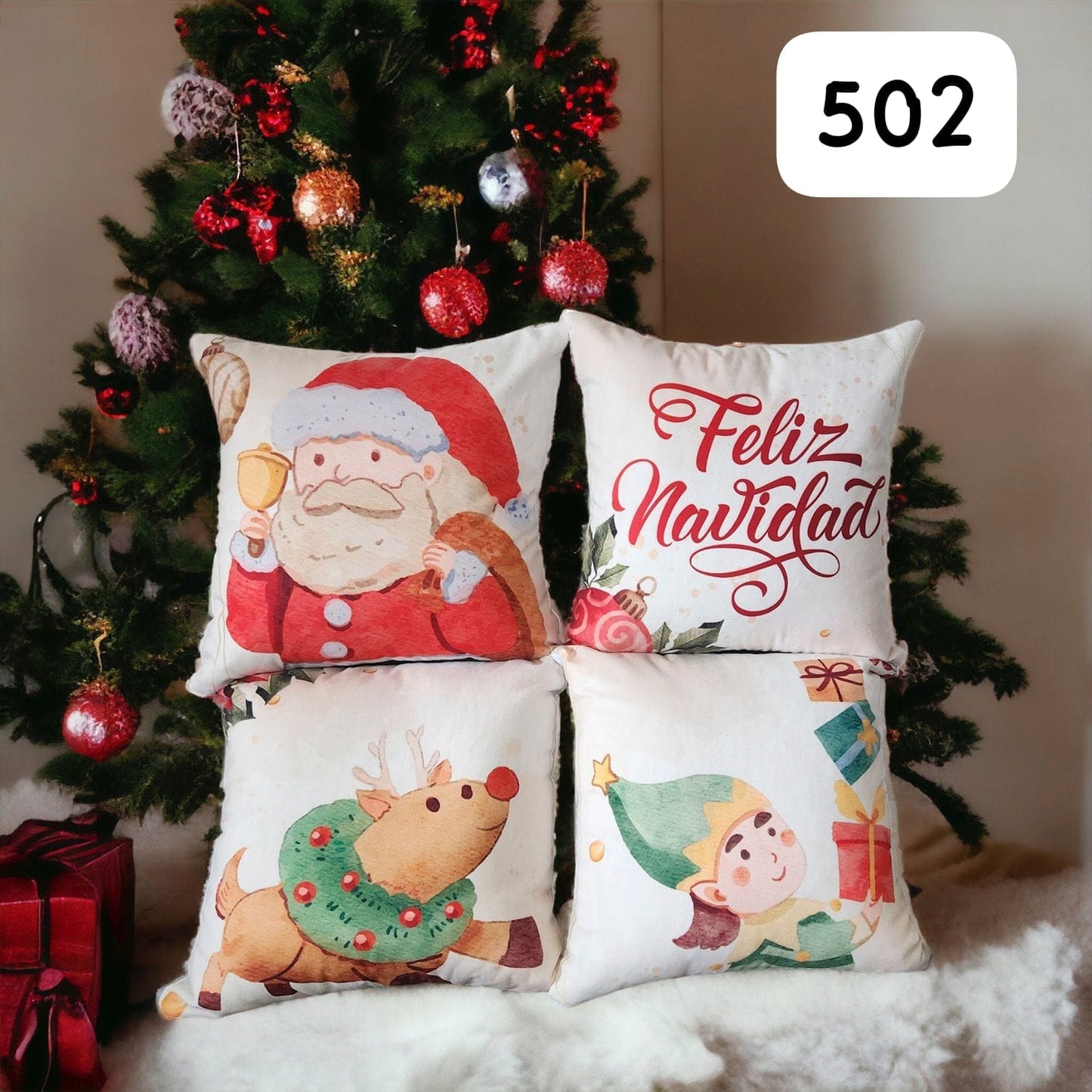 Cojines Navideños Set X4